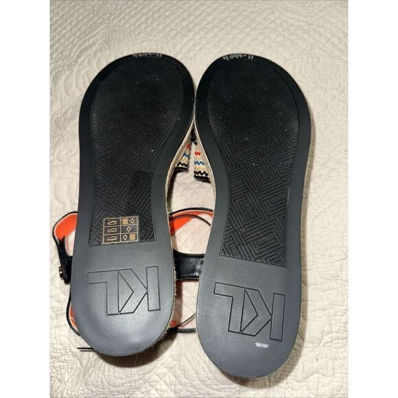 KARL LAGERFELD PARIS Women's Celest Ankle-Strap Espadrille Platform Wedge Sandal - Picture 6 of 7